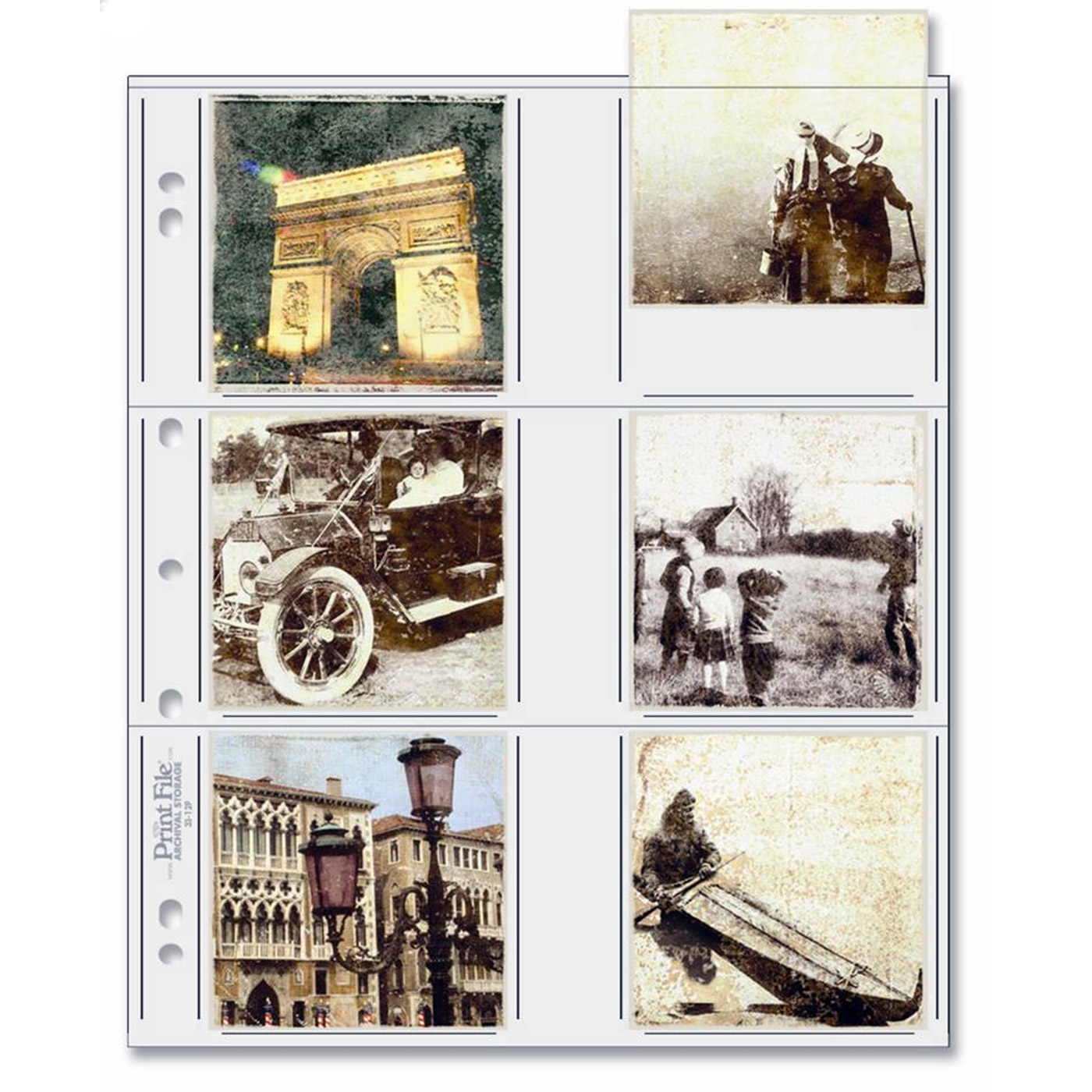 Print File Ordnerhüllen 33-12P / 12x  8,5x8,5cm 500 Stück