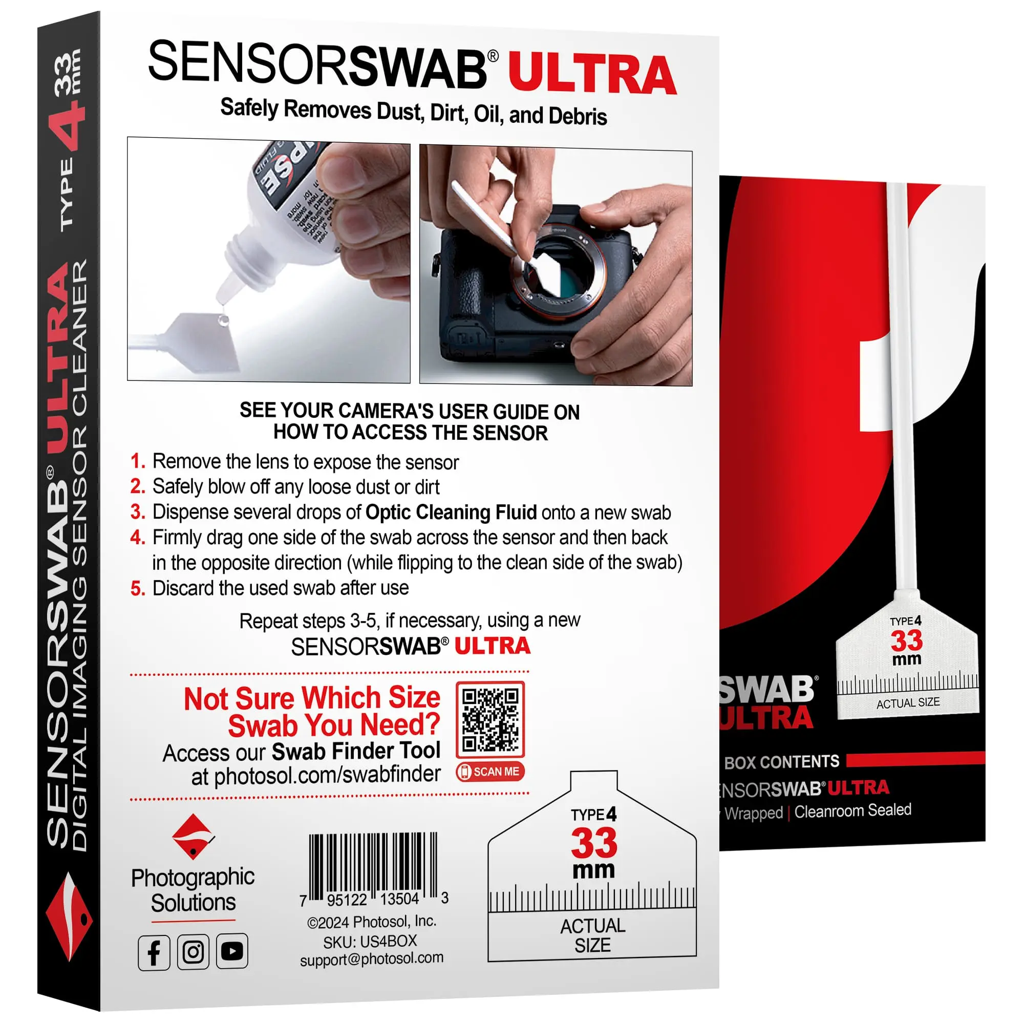 Photosol Sensor Swab ULTRA Type 4, 33mm - 12 Stück