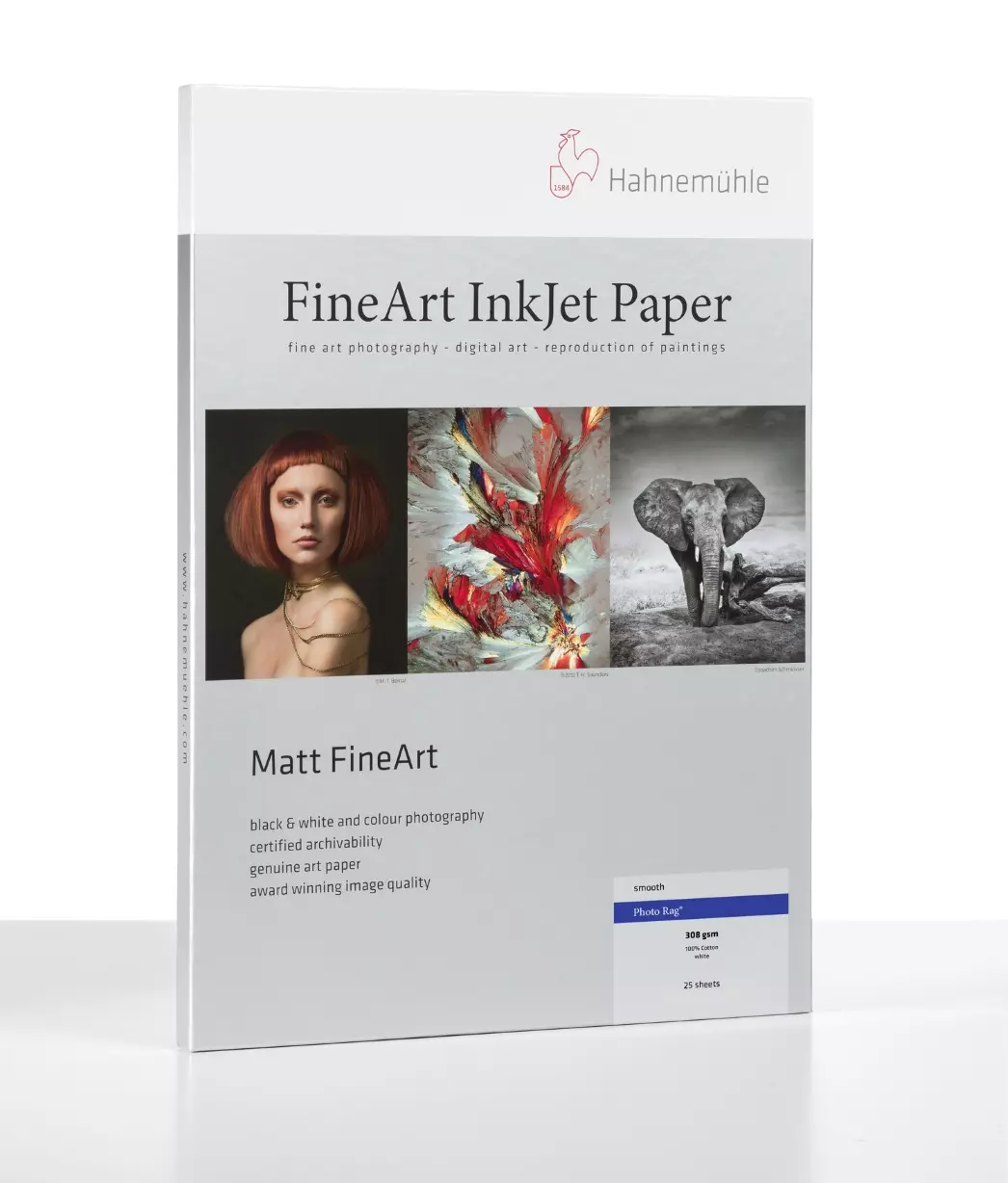 Hahnemühle Photo Rag 188 gsm A3+ (329x483mm) 25 Blatt