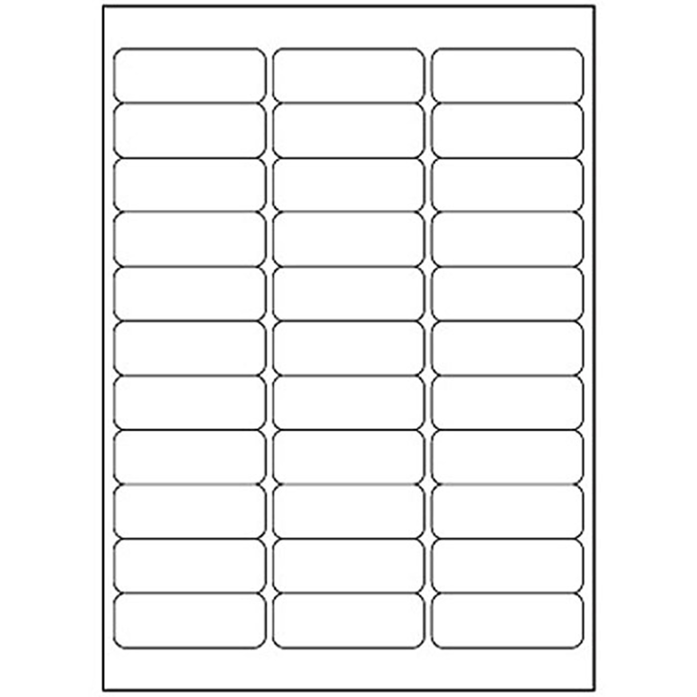 Archivetiketten für Laserdrucker 67 x 22 mm Papier
