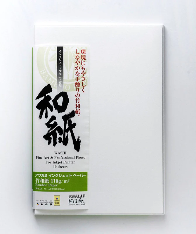 AWAGAMI AIP Bamboo 110 Japanisches Papier aus Bambusfasern 1,118 x 15 m