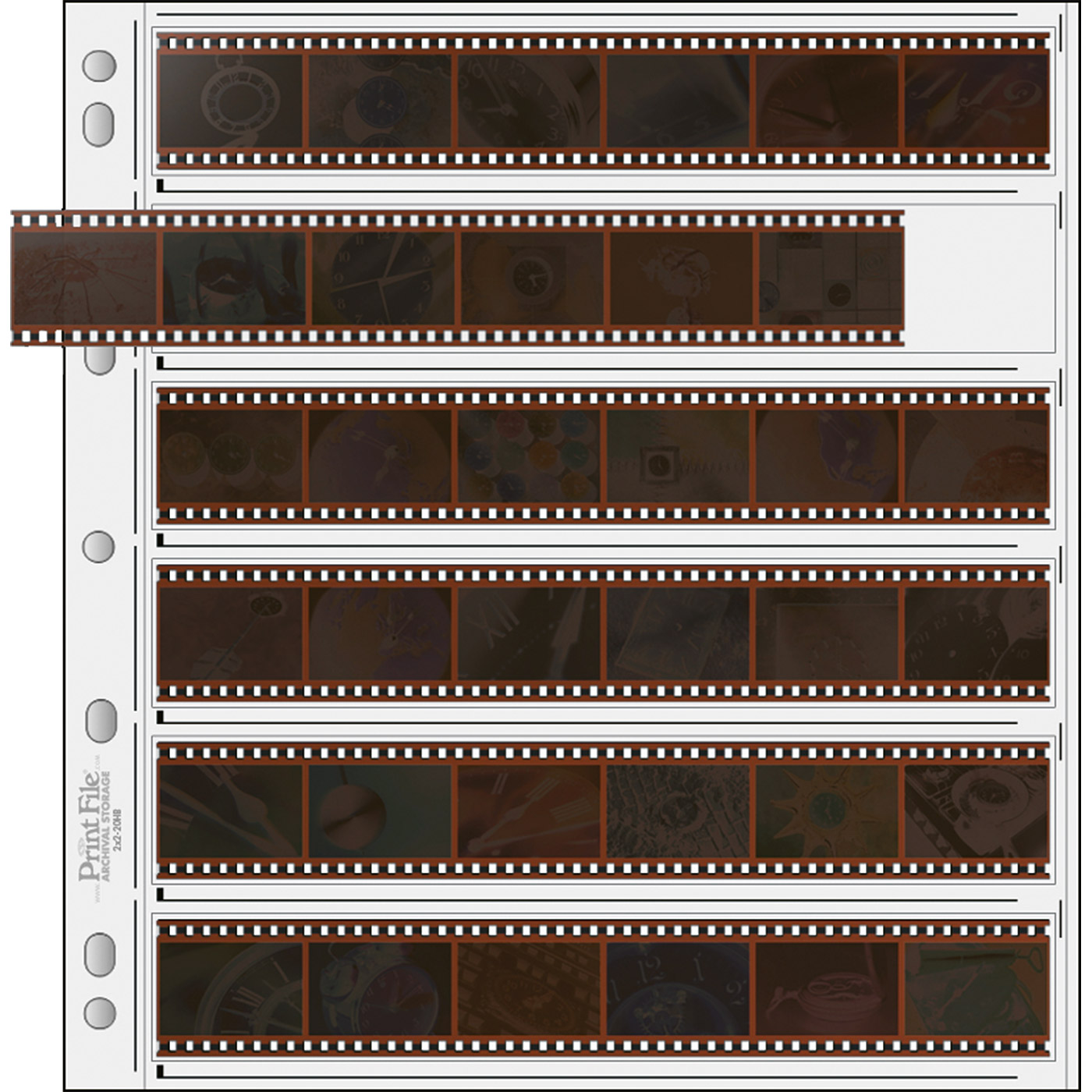 25 PrintFile Film-Binder Pockets PP -Ultima 6er-Strips