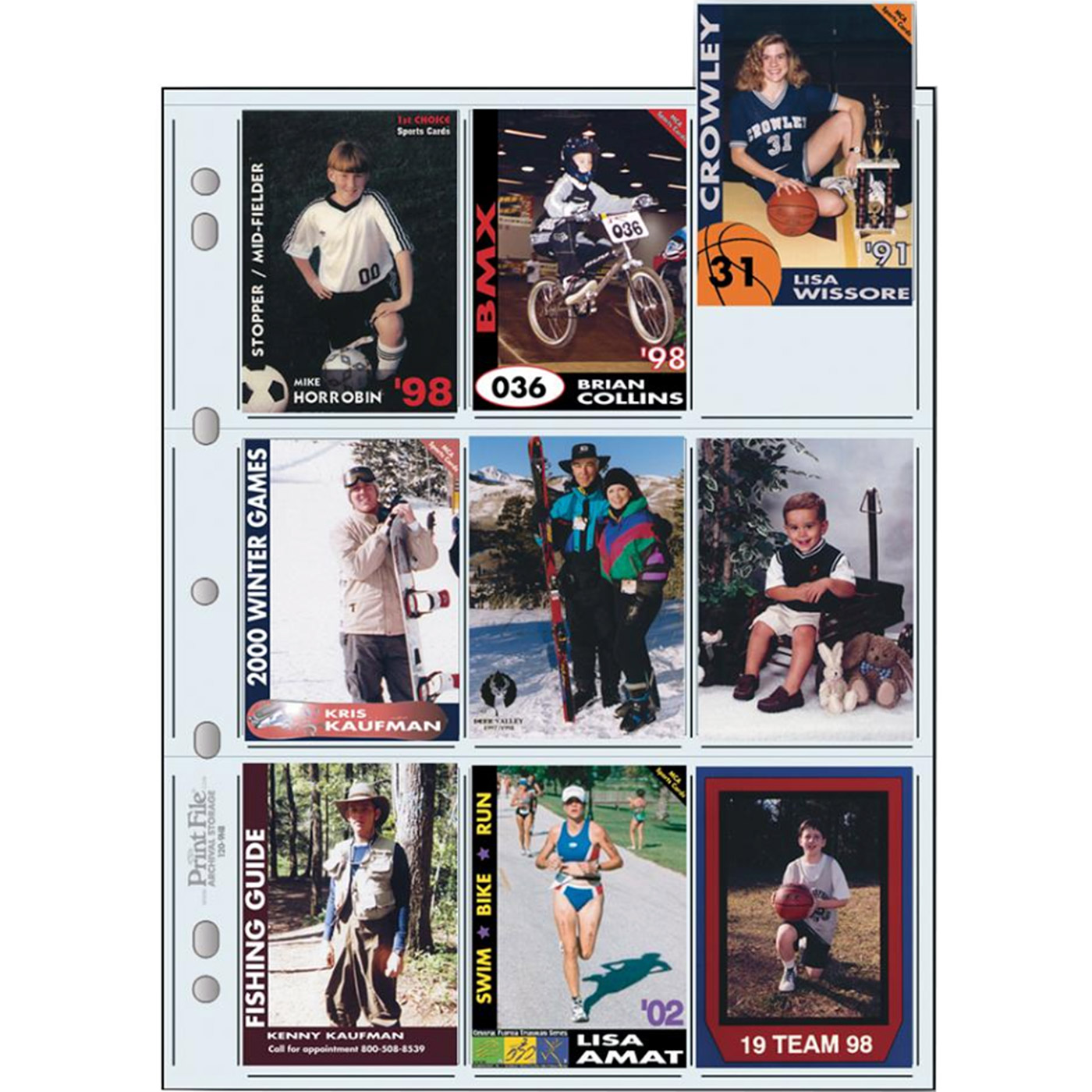25 PrintFile-Binder Pockets - 9x 6x9 single PP
