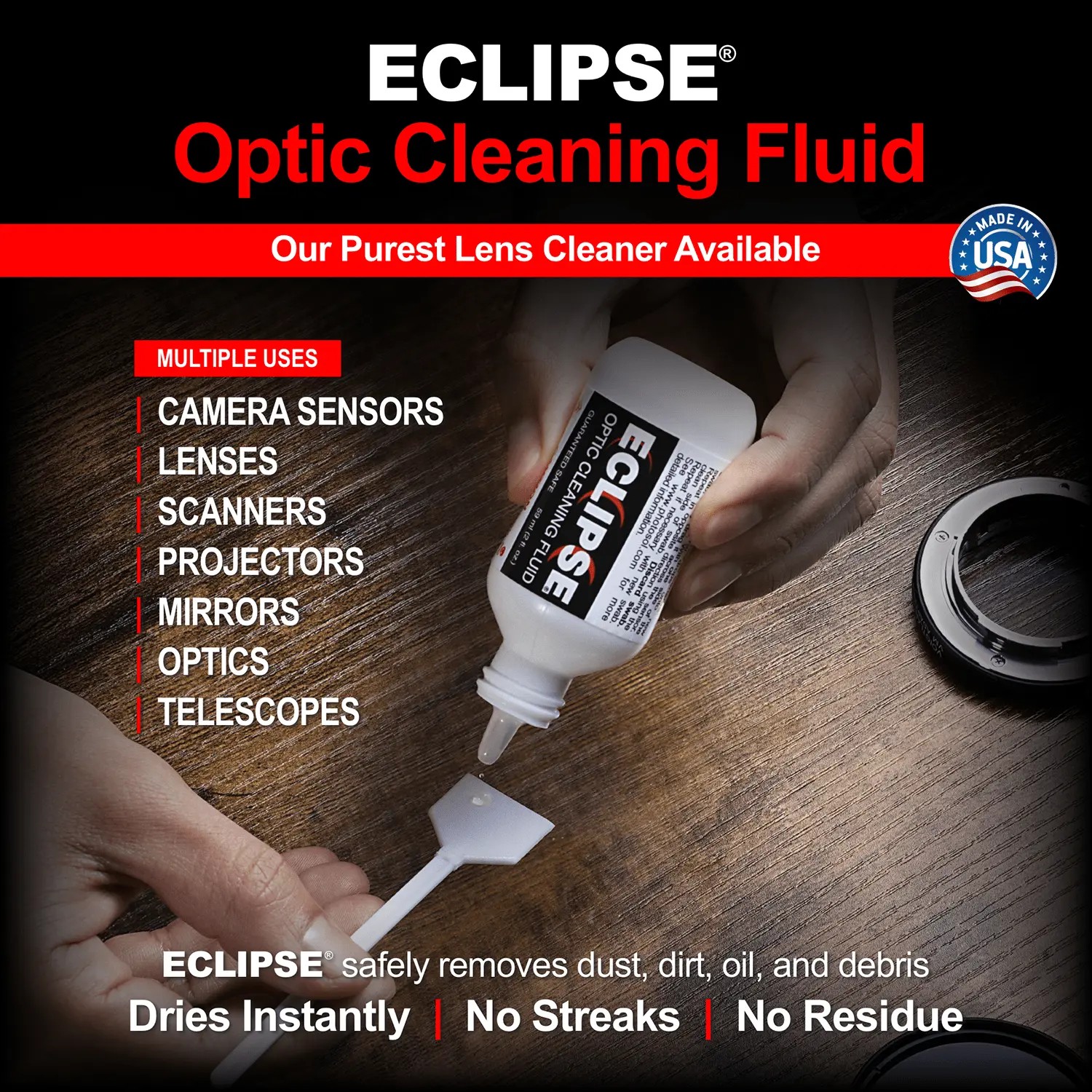 Photosol Sensor Cleaning Swab Kit - Sensorswab Ultra Type-3 + Eclipse Optikreiniger