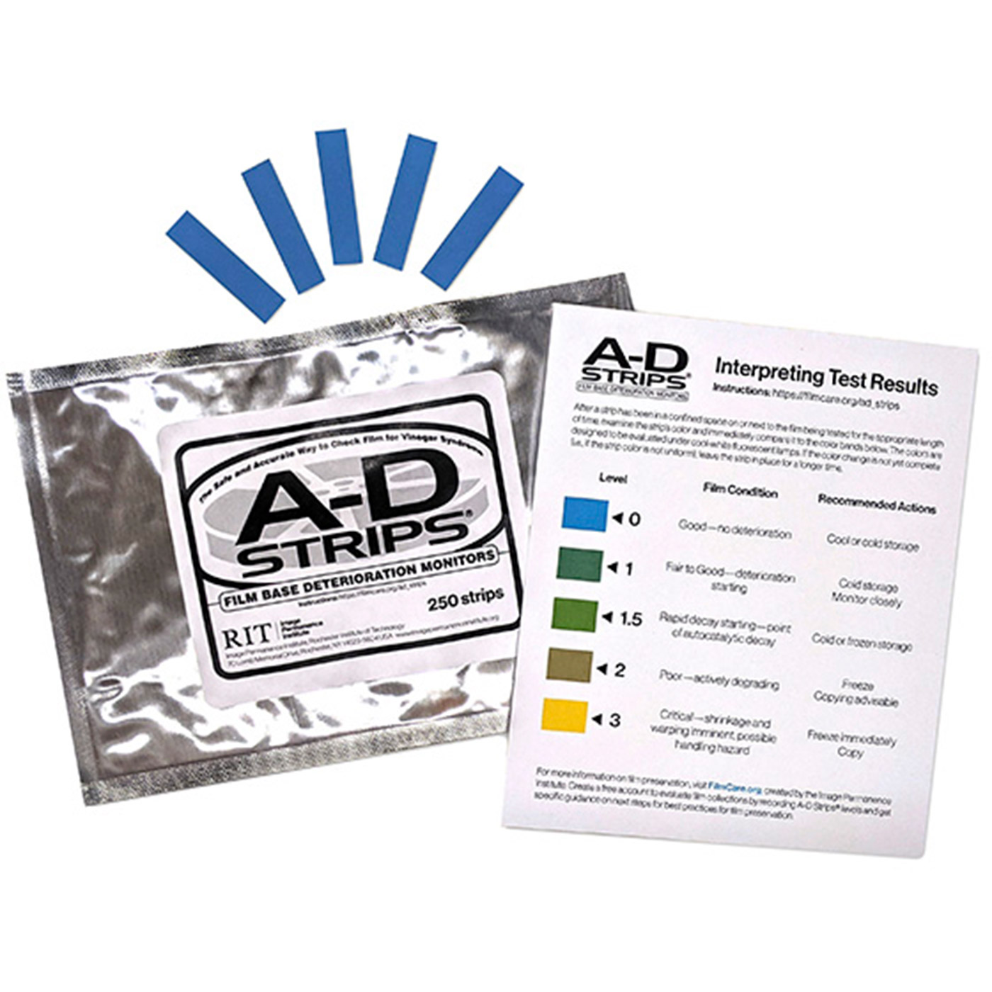 A-D Strips Film Deterioration Monitors