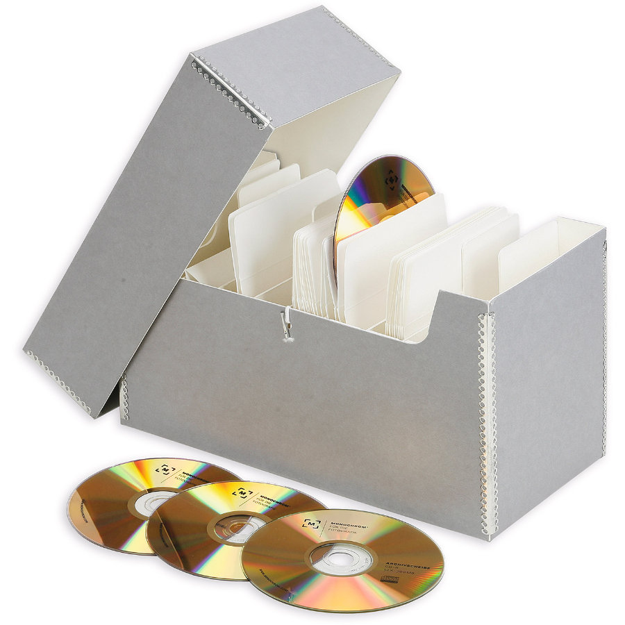 Monochrom CD-Archive Box for 100 CDs/DVDs