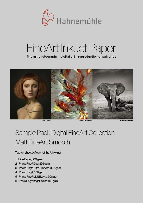 Hahnemühle Sample Pack Matt FineArt Smooth
