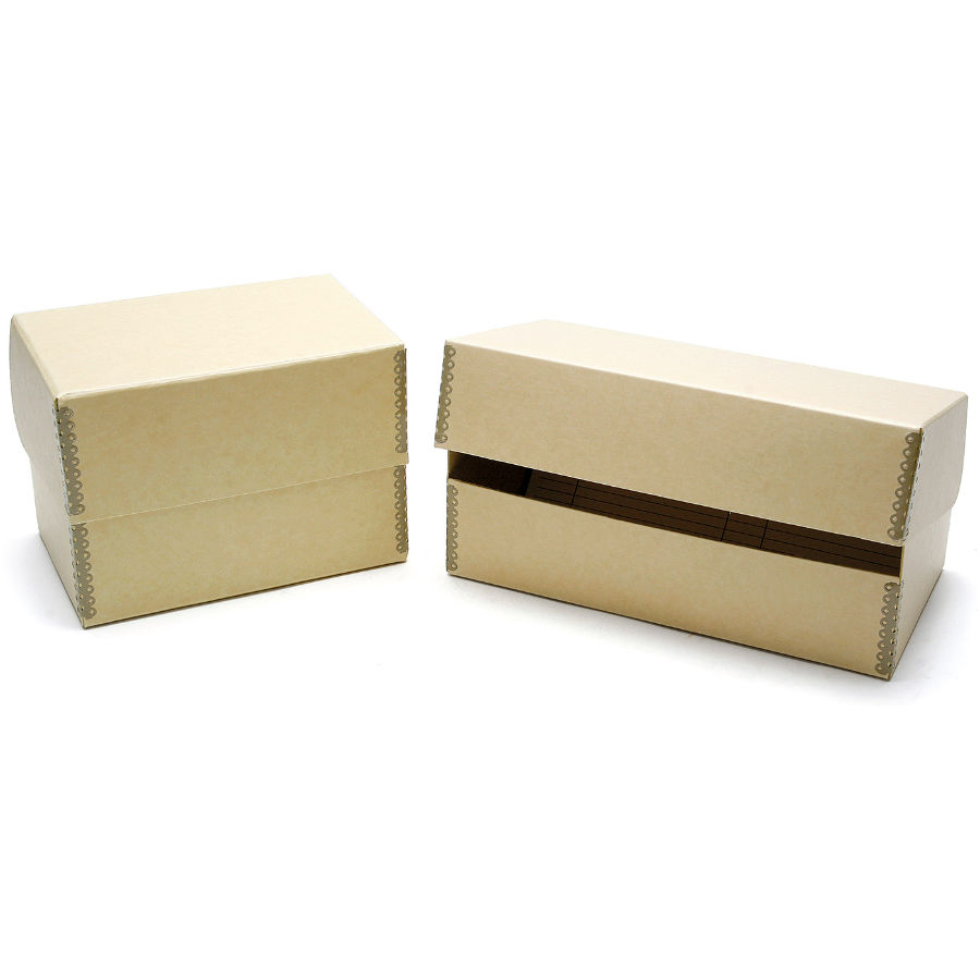 Monochrom Fliptop-Box creme 9x12cm L / 4x5" lang