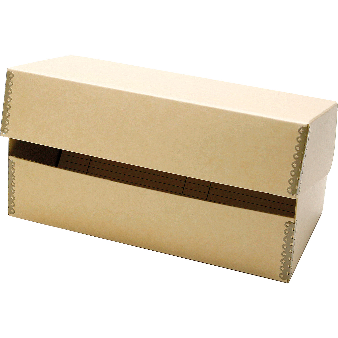 Monochrom Fliptop-Box creme 9x12cm L / 4x5" lang