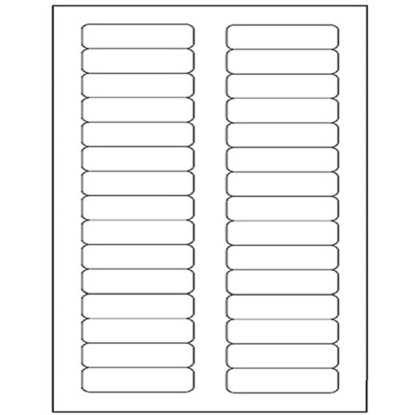 Archivetiketten für Laserdrucker Papier 83 x 17 mm