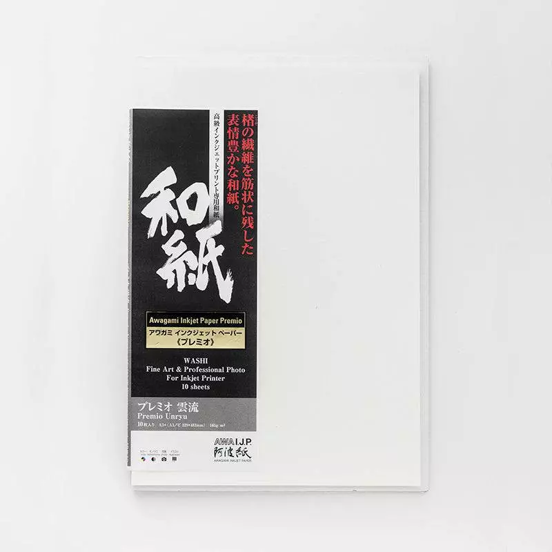 AWAGAMI AIP Premio Unryu 165 Japanisches Maulbeerbaum-Papier 10 x 14,5 cm