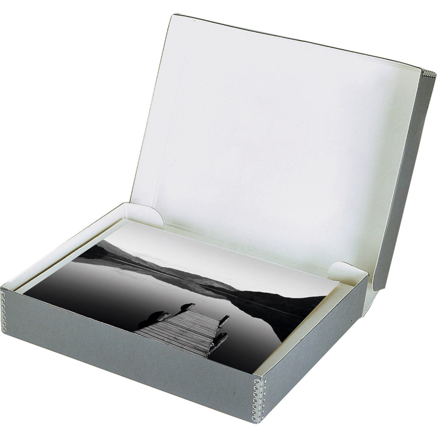 Monochrom Clamshell-Box grau DIN A2