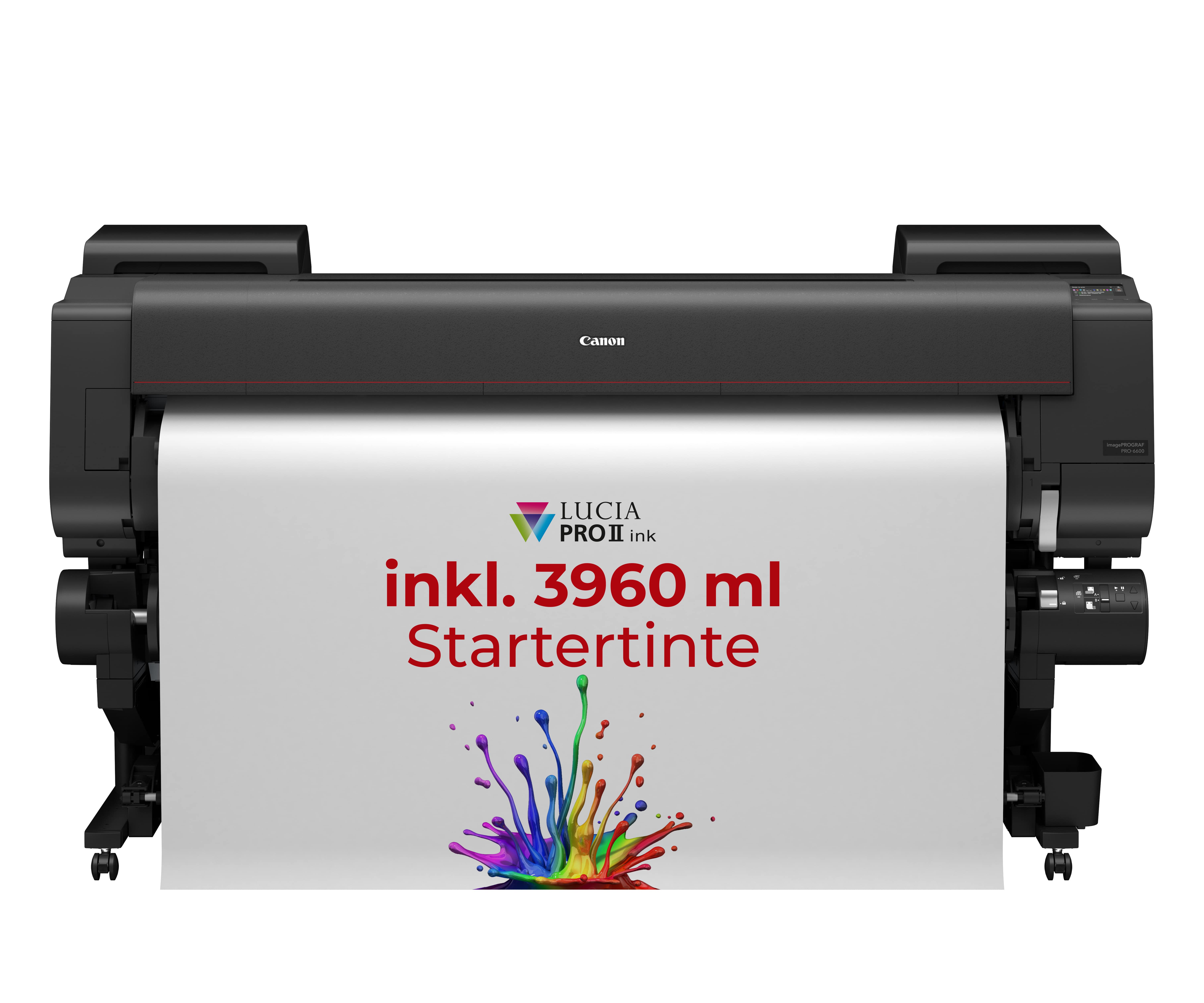 Canon imagePROGRAF PRO-6600 - 60 Zoll (1,524) Drucker inkl. 2.Rollunit bis zu 1500€ Cashback inkl. PHO-Starter-Pack A4