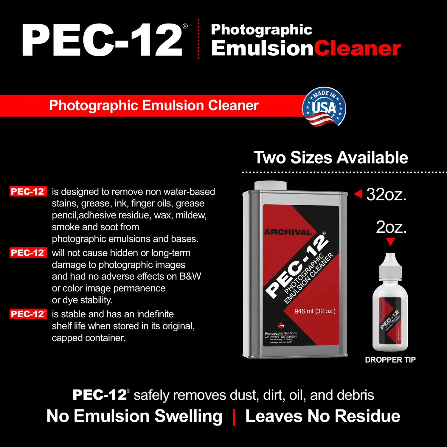 Photosol PEC-12 Film+Fotoemulsionsreiniger 59 / 946 ml