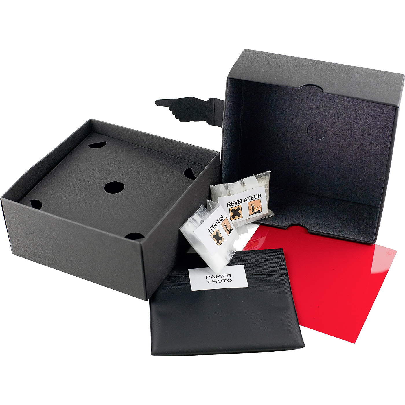 Sténoflex Mini-Labo Schwarz mit integrierter Lochkamera