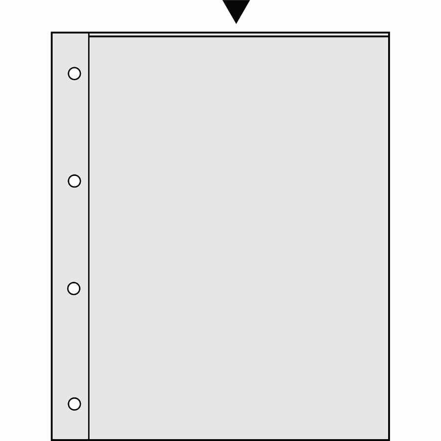 Secol Polyester AS Ablageblätter 50 Blatt Ordner Kleinbild oben
