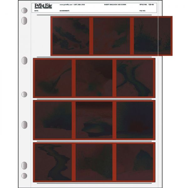 100 PrintFile Negative Pages PE - Rollfilm / M-Hole